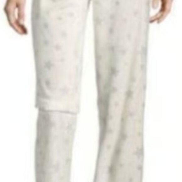 New Long Lounge Pants Pajama Pajamas PJS Size M Medium Women's Ivory White Cream - Picture 7 of 9